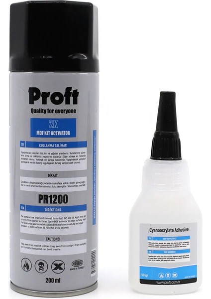 Mdf Hızlı Yapıştırıcı 200 Ml+50 gr