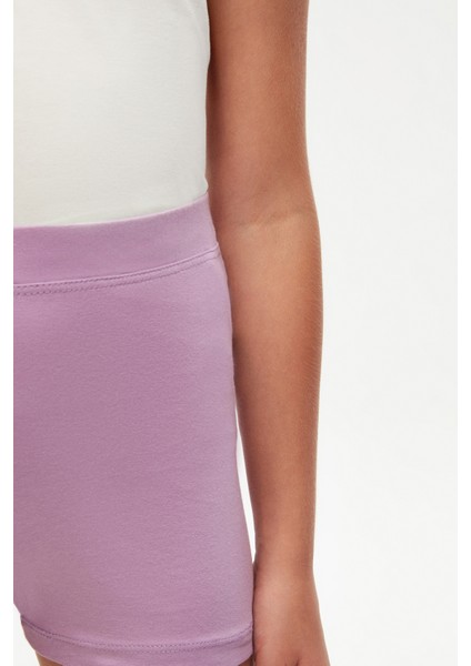 Lila Basic Kız Çocuk Dans Şort