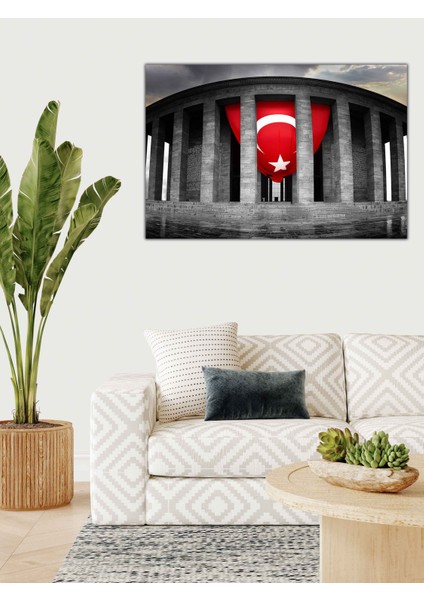 Anıtkabir ve Türk Bayrağı Kanvas Tablo