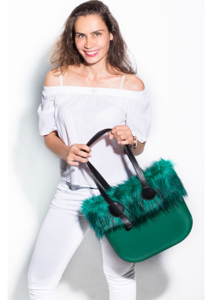 Yeşil Kadın Silikon Omuz ve El Çantası fırsatları