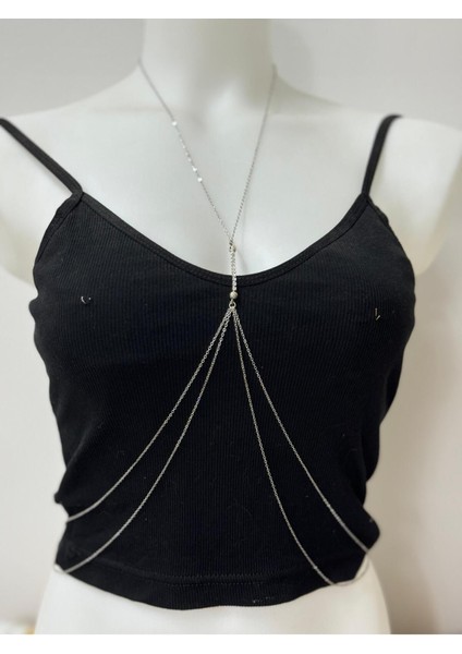 Kolyeli Su Yolu Detaylı Bel Zincirli Vücut Aksesuarı modelleri