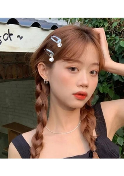 2 Adet Hello Kitty Sallantılı Gothic Punk Yan Toka