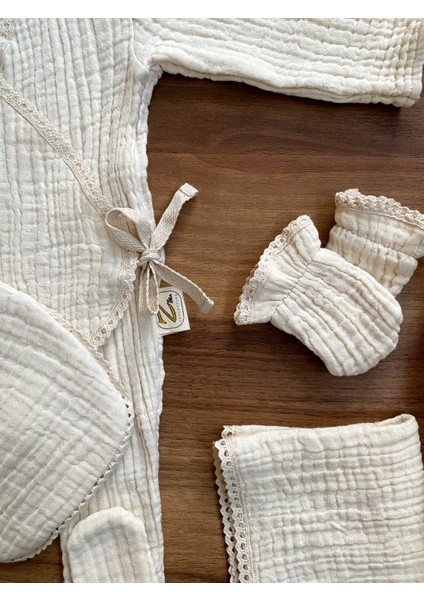 4 Katlı Müslin Yenidoğan Seti 6 Lı fırsatları