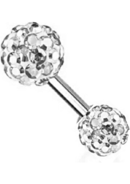 İki Ucu Taşlı 316L Çelik Shambala Piercing fiyatları