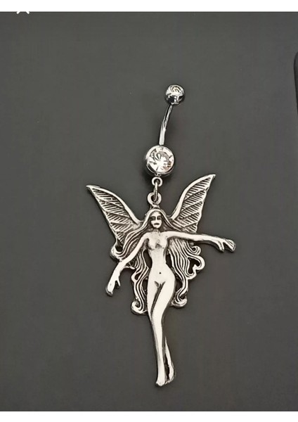 Melek Cerrahi Çelik Sallantılı Göbek Piercing