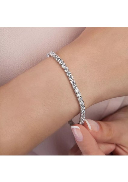 Silver Taşlı Su Yolu Bileklik 3 Boy Seçeneği indirimleri