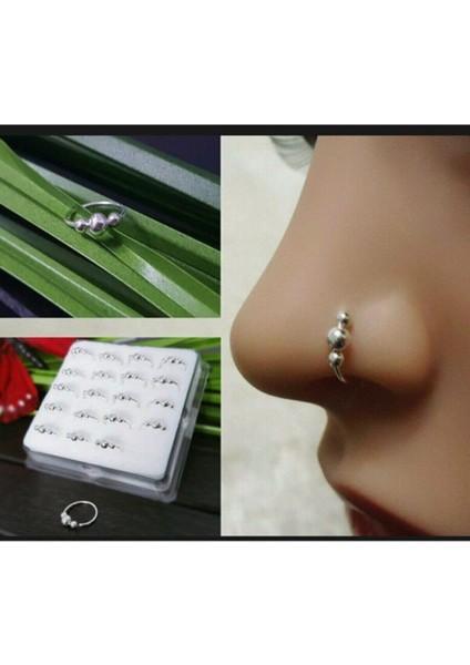 925 Ayar Gümüş Üç Top Boncuklu Halka Hızma fiyatları