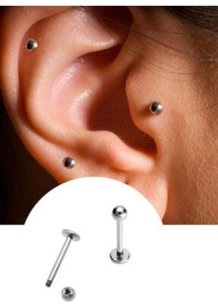 Cerrahi Çelik 6mm Arkası Düz Barlı Küçük Boy Piercing fiyatları