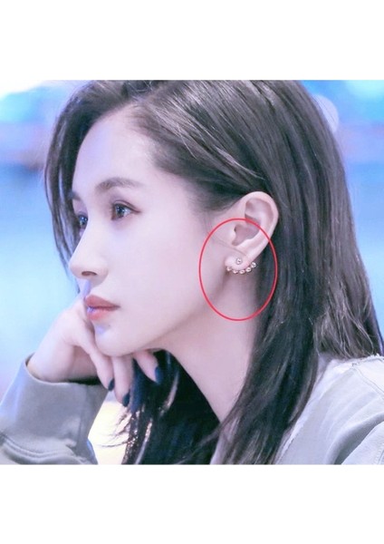5li Görünümlü Kıkırdak Piercing, Küpe, Helix Piercing