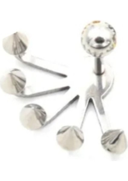 5li Görünümlü Kıkırdak Piercing, Küpe, Helix Piercing