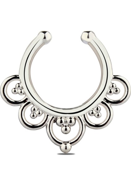 Deliksiz Fake Dudak Burun Kulak Piercing Septum