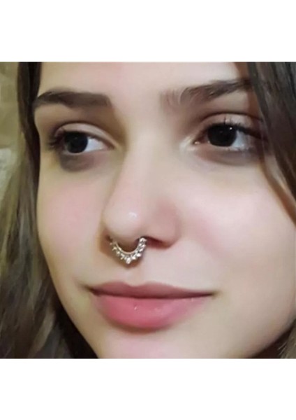 Deliksiz Fake Dudak Burun Kulak Piercing Septum fiyatları
