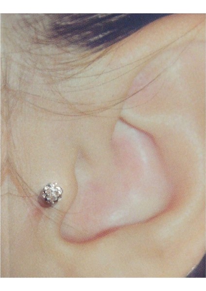 316L Medikal Antialerjik Paslanmaz Çelik Tragus-Helix Kulak Piercing modelleri