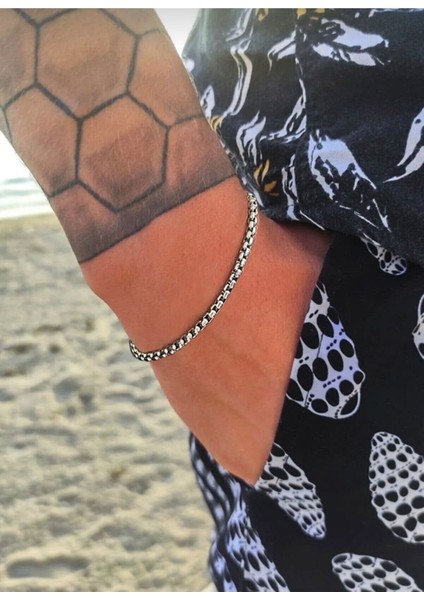 Unisex Örme Arnavut Zinciri Erkek Bileklik