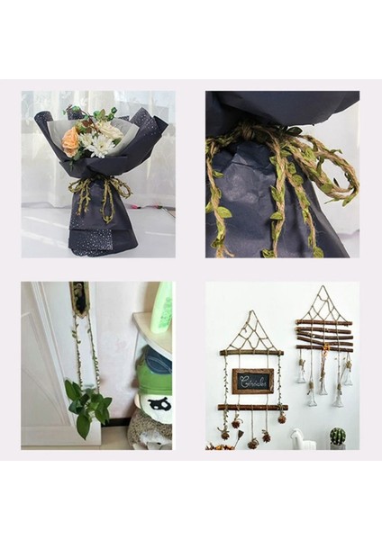 2 Metre Yapraklı El Yapımı Ip Saç Aksesuarı, Dekorasyon Ipi, Charm modelleri