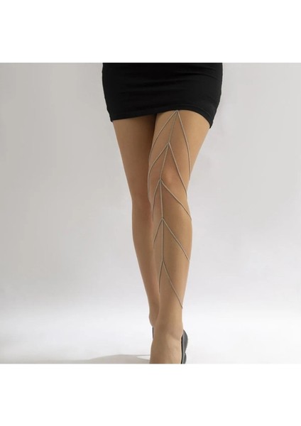 Sıralı Zincir Bacak Aksesuarı, Bacak Takısı, Leg Chain Gümüş Renk, Bacak Bandı fiyatları