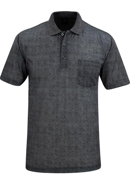 Erkek Polo Yaka Dijital Baskı Tişört - 5104