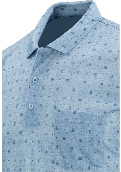 Erkek Polo Yaka Dijital Baskı Tişört - 5104 modelleri