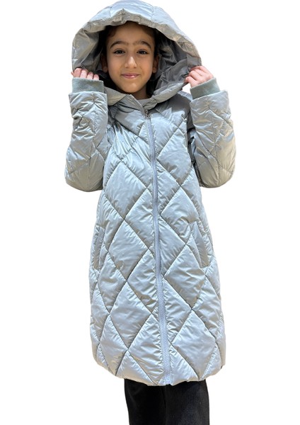Kız Çocuk Kapüşonlu Kaban 51329