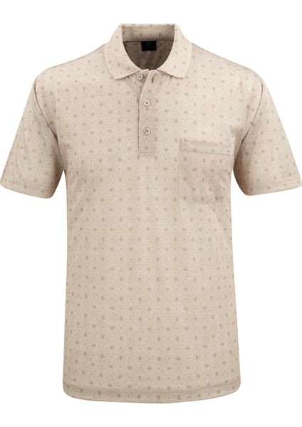 Erkek Polo Yaka Dijital Baskı Tişört - 5104