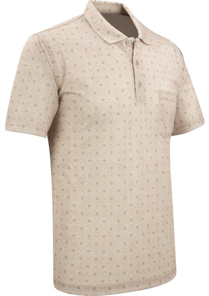 Erkek Polo Yaka Dijital Baskı Tişört - 5104