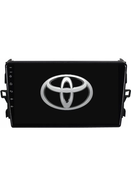 Toyota Auris - Araç Multimedya Ekran - 4gb 64GB - S - Black - 2007 - 2012 - 9 Inch - Myway - Red