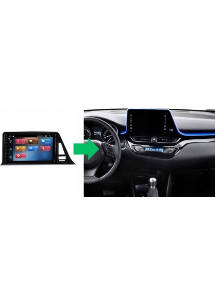 Toyota C - Hr - Araç Multimedya Ekran - 4gb 64GB - S - Piano Black - 2018 - 2020 - 9 Inch - Myway - Red indirimleri
