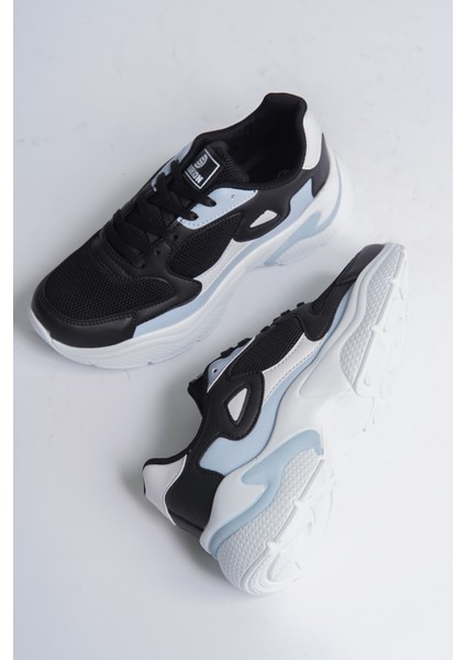 Siyah Mavi Kadın Sneaker 0152 fırsatları