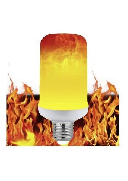 Prize Tak Çalıştır 3 Işık Modlu, Alev Efektli, 5 Watt, E27 Duy LED Ampul, LED Ampul ve Fişli Duy