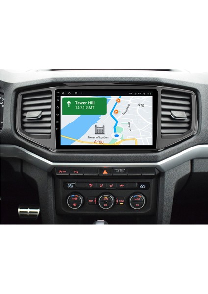 Volkswagen Amarok - Araç Multimedya Ekran - 4gb 64GB - S - Black - 2016 - 2020 - 9 Inch - Myway - Red