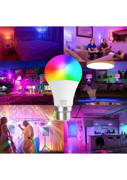 Prize Tak Çalıştır Kumandalı, 16 Farklı Işık Renkli, Çakar Modlu Akıllı LED Ampul Kaliteli Rgb Ampul