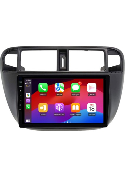 Honda Civic - Araç Multimedya Ekran - 4gb 64GB - Ies - Black - 1996 - 2001 - 9 Inch - Myway