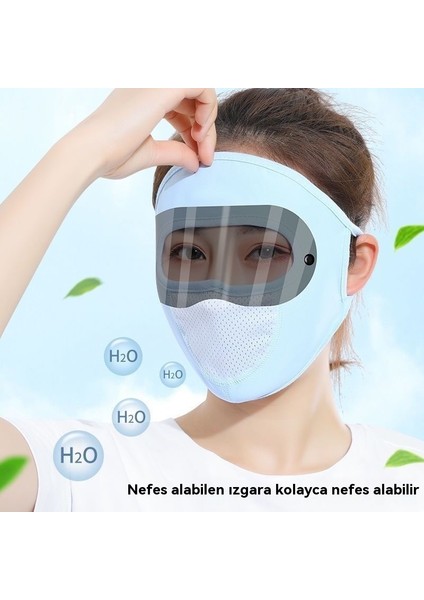 Anti-Ultraviyole Bisiklet Rüzgar ve Toz Buz Tel Nefes Güneş Maskesi (Yurt Dışından)
