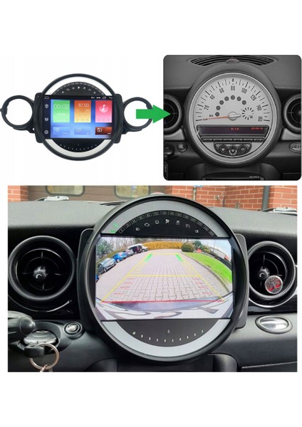 Mini Cooper - Araç Multimedya Ekran - 4gb 64GB - S - Black - 2007 - 2011 - 9 Inch - Myway indirimleri