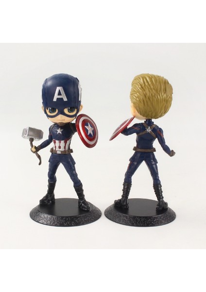 16 cm Avengers Q Posket Süper Kahraman Kaptan Amerika Pvc Aksiyon Figürü Oyuncakları Modeli Bebek (Yurt Dışından) fırsatları