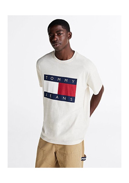 Tjm Rlx Melange Bıg Flag Tee