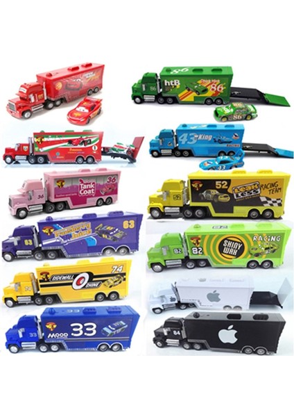 Disney Sıcak Satış Pixar Cars 2 Yeni Yıldırım Mcqueen Mack Amca Kamyon 1:55 Döküm Kral Oyuncak Arabalar Çocuklar Için En Iyi Hediyeler (Yurt Dışından) modelleri