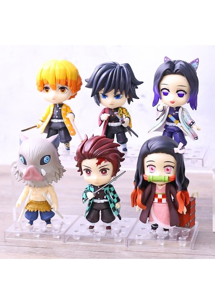 Iblis Avcısı Tanjirou Nezuko Inosuke Zenitsu Giyuu Shinobu S Versiyonu Pvc Aksiyon Figürleri Brinquedo Oyuncaklar (Yurt Dışından) fırsatları