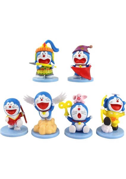 5-6 cm 6 Adet/takım Karikatür Doraemon Figürleri Oyuncak Sevimli Uçan Doraemon Pvc Action Figure Koleksiyon Model Oyuncak Kek Dekorasyon Hediyeler (Yurt Dışından) fiyatları