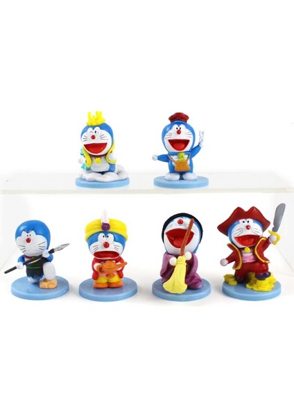 5-6 cm 6 Adet/takım Karikatür Doraemon Figürleri Oyuncak Sevimli Uçan Doraemon Pvc Action Figure Koleksiyon Model Oyuncak Kek Dekorasyon Hediyeler (Yurt Dışından) fırsatları