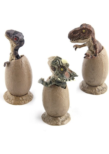 3 Adet/takım Jurassic Dünya Plastik Dinozor Modeli Aksiyon Figürleri Yarı Kuluçka Dinozor Yumurtaları Öğrenme Eğitim Oyuncaklar Çocuk #e (Yurt Dışından) modelleri