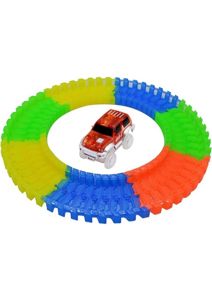 Karanlıkta Parlayan Dıy Evrensel Aksesuarları Rampa Dönüş Yol Köprü Kavşağı 7.5 cm Yarış Pisti Hediye Oyuncak Çocuklar Için (Yurt Dışından)