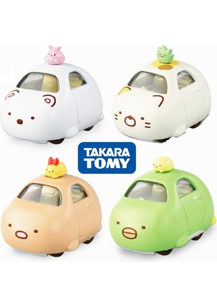 Takara Tomy Dream Tomıca Sumikko Gurashi Tonkatsu Penguen Kedi Beyaz Ayı Araba Model Seti Döküm Bebek Oyuncakları (Yurt Dışından) modelleri