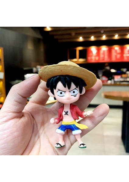 Anime Tek Parça Model Oyuncaklar Luffy Sanji Zoro Karikatür El Okul Çantası Araba Çanta Dekorasyon Yaratıcı Anahtarlık Kolye Sevimli Anahtarlık (Yurt Dışından) indirimleri