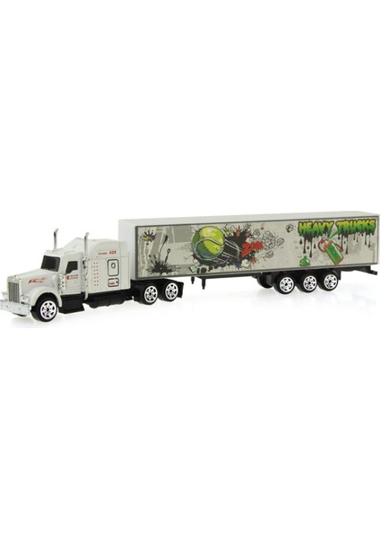 1:87 Ölçekli Sürgülü Alaşım Araba Modeli Konteyner Kamyon Oyuncak Araçlar Mini Pres Döküm Model Araba Eğitici Oyuncak Çocuklar Için Çocuk) (Yurt Dışından)