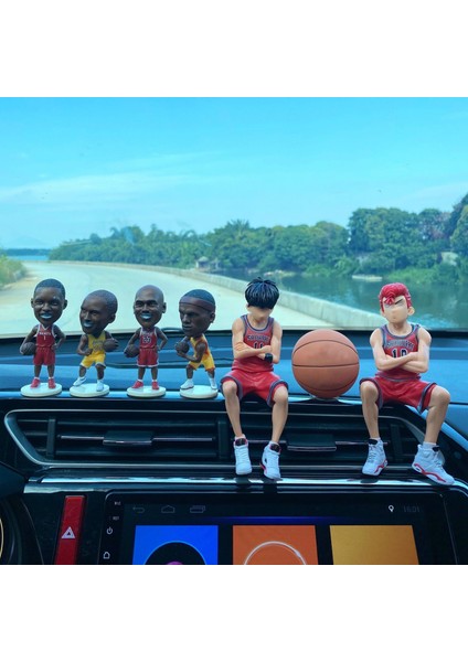 15 cm Slam Dunk Sakuragi Hanamichi Aksiyon Figürleri Rukawa Kaede Model Oyuncak Araba Süsleme Oto Iç Dekorasyon (Yurt Dışından) modelleri