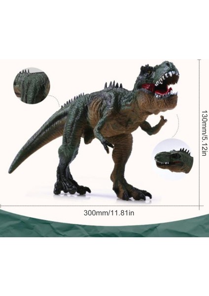 Tyrannosaurus Dinozor Aksiyon Figürü Sert Kauçuk Oyuncak Sesli Oyuncaklar Boys Için (Yurt Dışından) modelleri