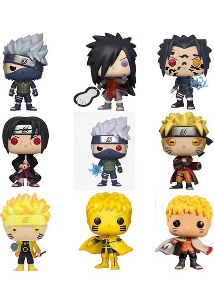Naruto Sasuke Kurama Jiraiya Hatake Kakashi Uchiha Sasuke Itachi Obito Madara Uzumaki Naruto Anime Pvc Aksiyon Figürleri Oyuncaklar 10 cm (Yurt Dışından)