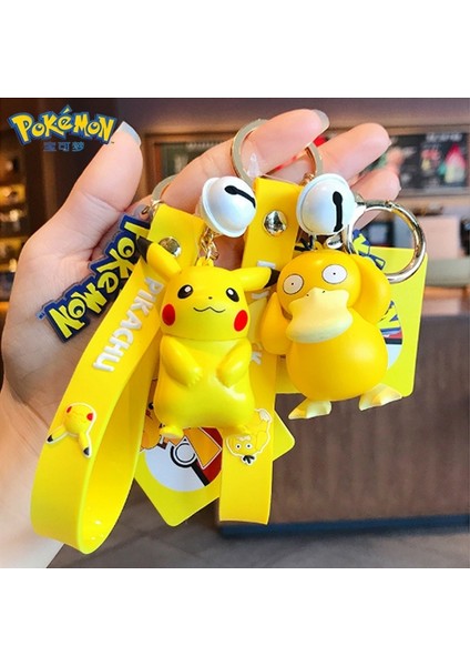 Pokemon Pikachu Anahtarlık Şekil Yüzük Pvc Takara Tomy Karikatür Mini Anime Figürü Aksiyon Modeli En Çok Satan Çocuk Çocuk Oyuncakları Hediye (Yurt Dışından) fırsatları