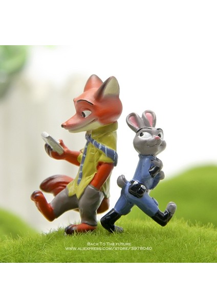 Disney Zootopia Nick Fox Judy Tavşan 3-4 cm Aksiyon Figürü Dekorasyon Pvc Bebek Koleksiyonu Heykelcik Oyuncak Modeli Çocuklar Için Hediye (Yurt Dışından) modelleri